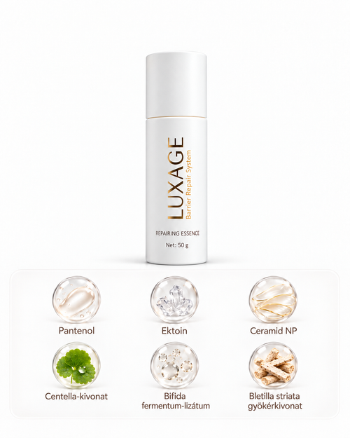 LUXAGE™  Repairing Essence hidratáló esszencia a bőr mikrobiomjának és természetes védőrétegének támogatására